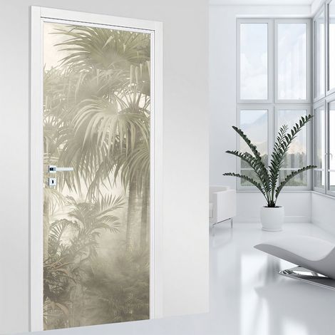 Stickers pour porte - Jungle - 93 x 205 cm - Adhésif MAT (1/2)