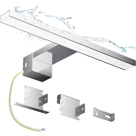 Lampe Miroir Salle de Bain 30CM Blanc Neutre 4000K LED 6W 230V 815LM Étanche IP44 Luminaire Salle de Bain Lampe de Miroir En Alliage d'Aluminium (1/5)