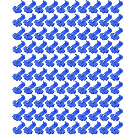 100 connecteurs rapides sans soudure avec boîtier en PP et connexion en cuivre pour câblage (1/4)