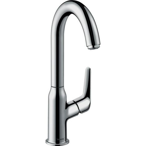 mitigeur de lavabo 240avec bec pivotant à 120° sans tirette ni vidage chromé