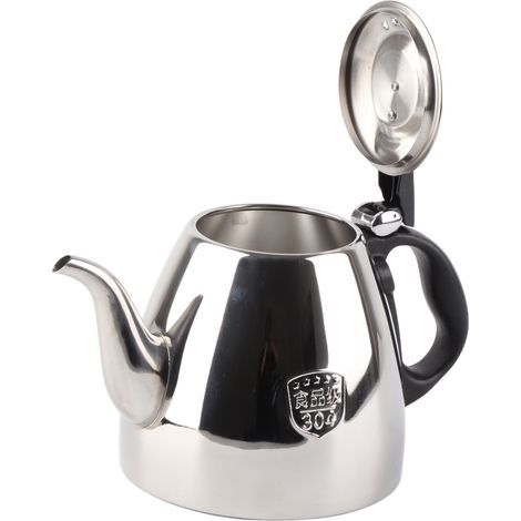Plyisty Theière en Acier Inoxydable de 1,2 L ou 1,5 L Avec Poignère Résistante à la Chaleur, Durable et Facile à Netoyer, Compatible Avec Toutes les Cuisinières (1.5L) (1/5)
