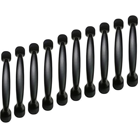 20x Küchenschrankgriffe, Schrank- und Schubladengriffe, Schlafzimmermöbelgriffe, 96 mm Lochabstand, Aluminium, mit Schrauben