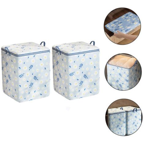 Boîtes de rangement portables, parfaites pour l'organisation de la maison et le déménagement, lot de 2, 180 litres. (1/5)