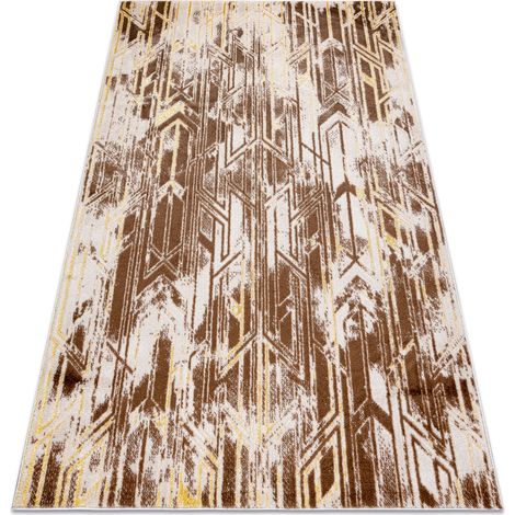 Modern MEFE Teppich B402 Vintage - Strukturell zwei Ebenen aus Vlies dunkelbeige beige 160x220 cm