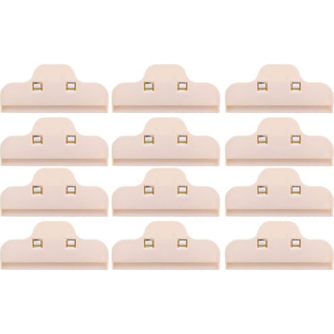 Lot de 12 grandes pinces à sachets de chips, pinces à sachets alimentaires en plastique résistant pour une fermeture hermétique. (1/5)