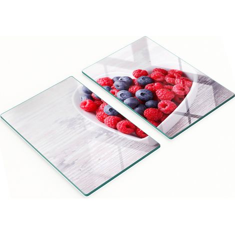 Taglieri decorativi in vetro per lamponi e mirtilli, 2x40x52 cm (1/5)
