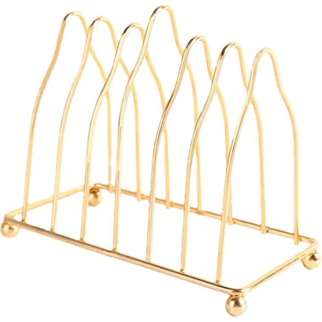 Porte-Assiettes en Métal Égouttoir Vaisselle Et Support Assiette Rangement pour Comptoir De Cuisine Organisateur D'Assiettes Décoratives Accessoire Cuisine 5.12X4.72X2.76 in (1/5)