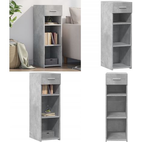 Sideboard Betongrau 30x42,5x93 cm Holzwerkstoff - Schreibtisch - Regal - Wohnzimmer Dekoration - Holz Sideboard - Moderner Schrank - Home & Living (1/5)