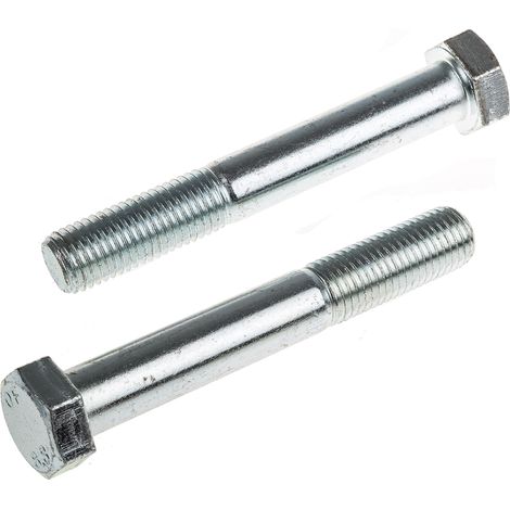 Vis à tête hexagonale, Acier Galvanisé brillant, M20 x 140mm ( Prix pour Sachet de 10 ) (1/2)