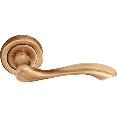 Manilla ondulada roseta redonda aluminio cuero satinado 52mm (1/5)