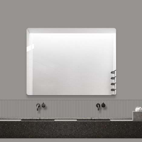 Miroir mural sans cadre 60×80 cm – Miroir de salle de bain HD sans cuivre (1/5)