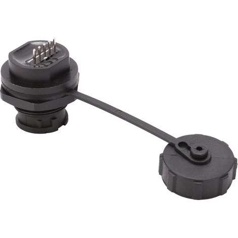 Connecteur femelle étanche à verrouillage par enclenchement pour chargeur USB, montage sur circuit imprimé E10MC‑BF1‑F