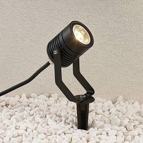 [NEUWERTIG] B-Ware Lindby Led Außenstrahler Maris M. Erdspieß Gartenlampe  Lampe Leuchte 4 W Schwarz