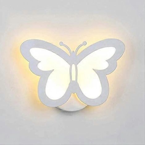 Applique murale papillon, lampe LED papillon, lampe de chevet, décoration murale, veilleuse