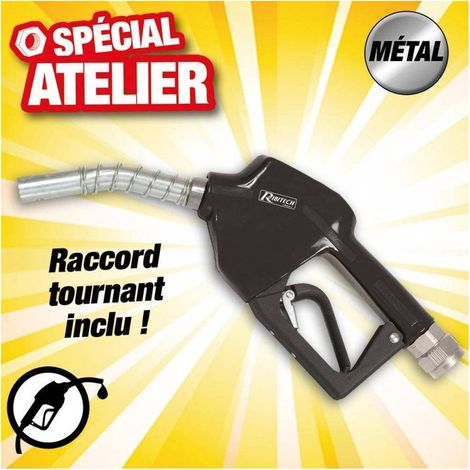 Pistolet Gasoil Automatique 1 po - Raccord Tournant M/F - Précision et Facilité de Utilisation - D-Work (1/2)