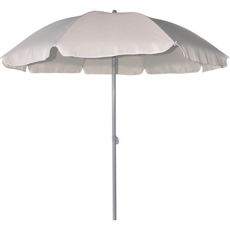 TrendLine Sonnenschirm creme Ø 180 cm UV-Schutz: 60+ Sonnenschutz Strandschirm