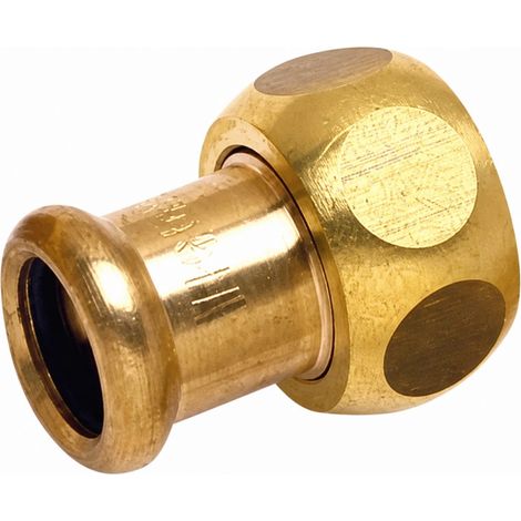 Raccord union deux pièces femelle 20x27 à sertir sur cuivre diamètre 18mm.