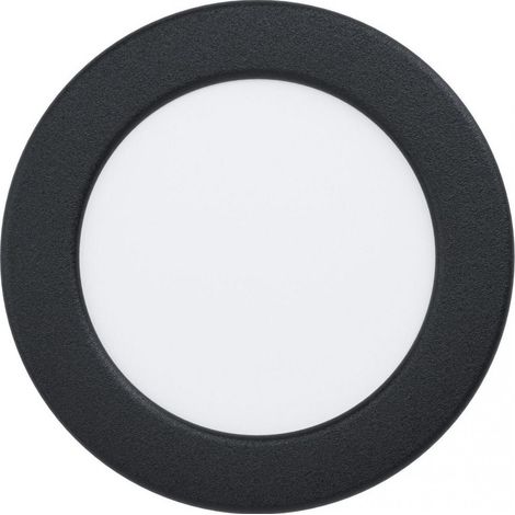 Iluminación empotrable Eglo Fueva 5 Forma Redonda Ø 11 cm. Salón, cocina y baño. Estilo moderno. Acero y Plástico. Color blanco y negro (1/2)