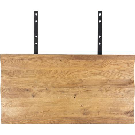 Rallonges en bois de chĂŞne clair avec bordures naturelles pour table Ă manger SAVONE 300 cm (lot de 2)
