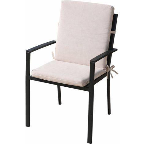 Coussin de fauteuil extérieur haute résistance FERRET Naturel 40x90 cm