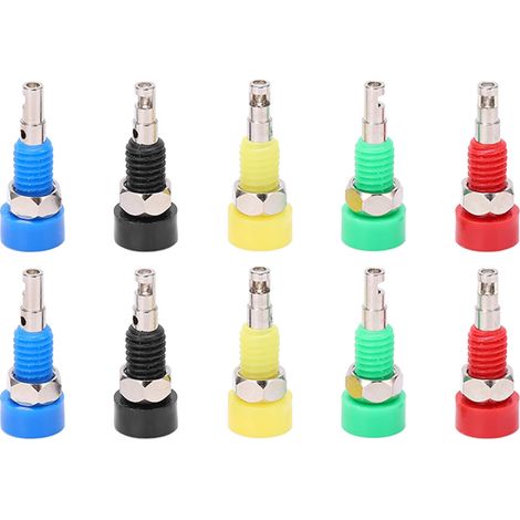 Lot de 10 prises bananes femelles 2mm adaptateur panneau mini borne de connexion pour instrument électronique (1/5)