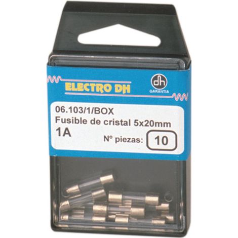 Glassicherungen für 5 x 20 mm Sicherungen Electro Dh 06.103/10/BOX 8430552086757