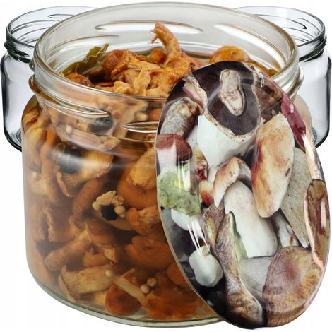KADAX 50x Glasbehälter 330 ml, Einweckgläser, Marmeladengläser, Honiggläser, mit Schraubverschluss,
