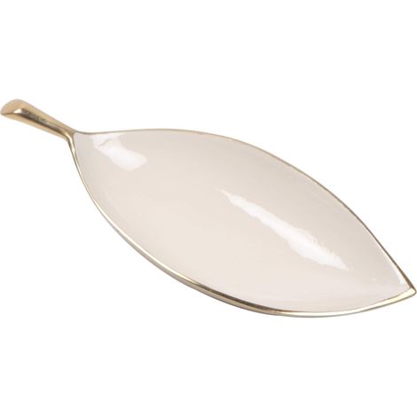 Vassoio decorativo a forma di foglia per centrotavola, accessorio moderno, design elegante per casa e ufficio, regalo perfetto
