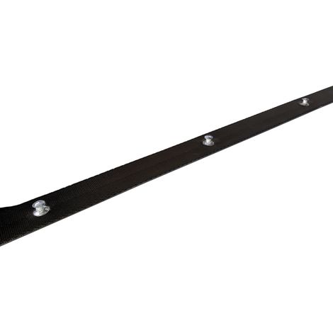 Cinta para cortinas onduladas con soporte cada 125 mm, 1 metro, color negro. (1/5)