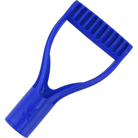 Poignée de bêche en plastique, diamètre intérieur 32 mm, poignée en D, manche de rechange pour pelle à neige, râteau, bleu (1/5)