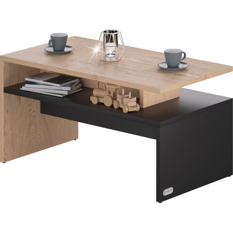 CASARIA® Couchtisch mit Ablage Stauraum 95x55x50cm Kratzfest Holz Modern Groß Wohnzimmer Sofa Couch Tisch Beistelltisch holz grau (1/5)