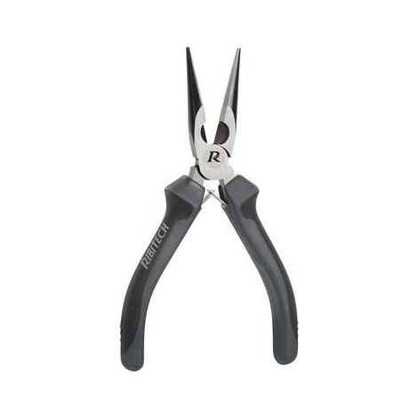 Ribimex – Pince à bec long 160 mm – Acier forgé chromé vanadium – Lames ressort pour ouverture rapide – Poignées bi-matière SoftTouch