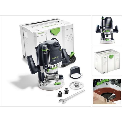 Festool – Défonceuse 2200W avec course 80mm – Moteur électronique multi-matériaux – Vitesse 10000-22000 tr/min – Coffret Systainer inclus