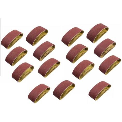 Bande Abrasive 100 x 610 mm, Bandes Abrasives Mixte (3x grains 80/120/150/240/400) pour Ponceuses à Bande（15 pièces ） (1/5)