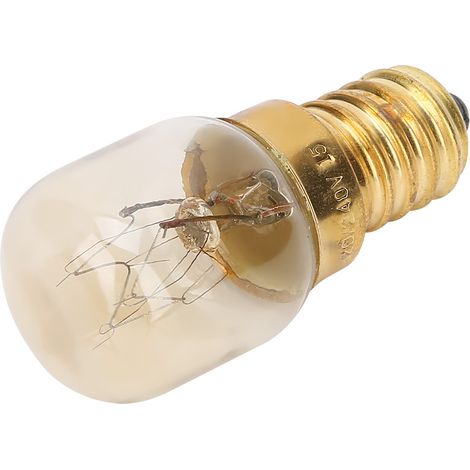 Lot de 10 ampoules E14 en laiton pour four à micro-ondes, résistantes aux hautes températures (300 °C), 15 W (1/5)