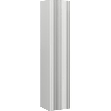 Mexen Rivel Badschrank 35 cm, 1 Tür, geriffelt, graumatt - 91A21-03016-1-BF62