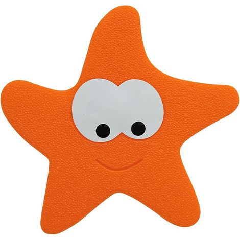 Adesivo antiscivolo Spirella 'Starfy orange - 5 pezzi