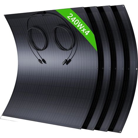 Kit Solaire, Panneaux Flexibles, Inverseur 800W, 2404 (1/2)