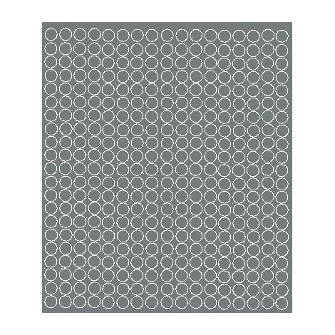 Adesivi circolari da 1 cm, adesivi circolari a pois, 357 pezzi, grigio opaco