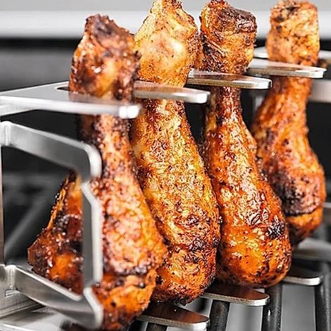 Support à brochettes en acier inoxydable pour barbecue, accessoires de grillade (1/5)