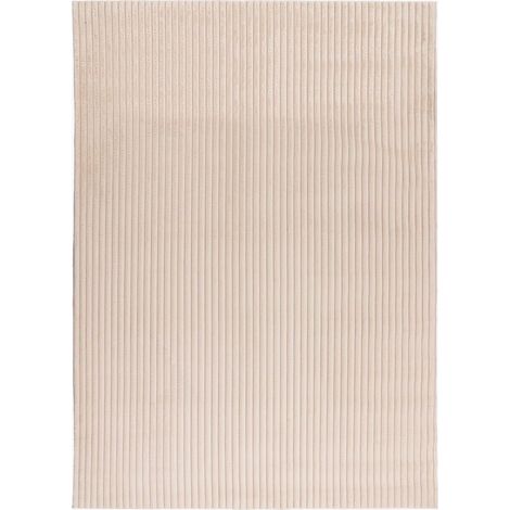 PLUSH Tapis en velours côtelé beige - 160x230 cm (1/5)