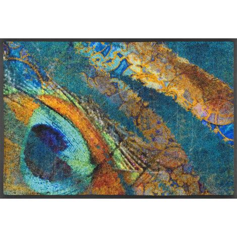 Paillasson, Exotic Pavo 50x75cm, intérieur et extérieur, Lavable (1/5)