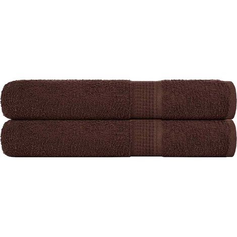Handtücher FROGN 2 Stk. Braun 100x200 cm 360 g/m² vidaXL
