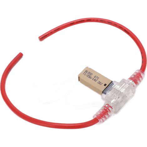Porte-fusible étanche de 31,5 cm pour voiture, calibre 12 AWG, avec fusible 5 A à réarmement automatique, en TPE et PVC, pour camping-car, yacht et camion. (1/5)