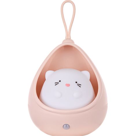 Petite lampe de poche familiale à capteur de chat Capteur de corps humain intelligent à DEL Petite lampe de nuit USB pouL237 (1/5)