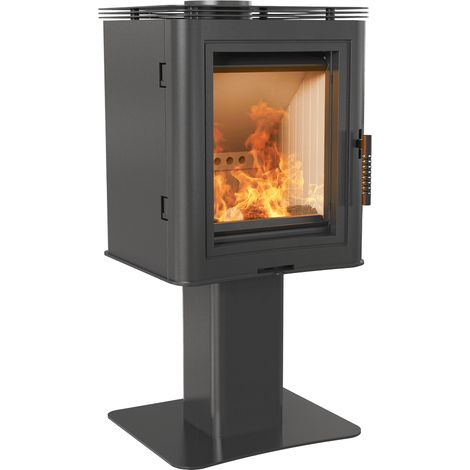 Kaminofen aus Stahl säulenfuß KRATKI K5 Ø 150 7 kW (1/5)