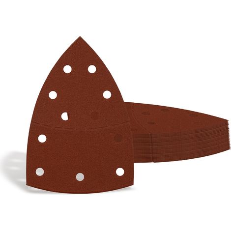 50 feuilles abrasives pour ponceuse multifonction, P180 (1/5)