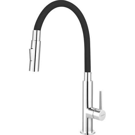 Ferro Zumba Slim 2F rubinetto nero cromo elegante