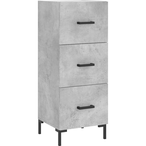 Aparador-cómoda-mueble-organizador-cocina-salón-salón-comedor 345 x 34 x 90 cm-madera de ingeniería-gris 020031896