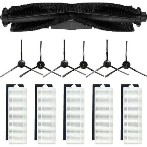 FOREHILL 12 accessori di ricambio per robot aspirapolvere Proscenic M7 Pro, Uoni V980 Plus e Kyvol Cybovac S31, 1 spazzola